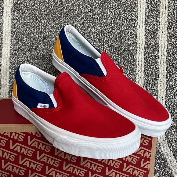 Vans Classic Slip-On Vans Yacht Club Red/Blue MENS - Picture 5 of 16